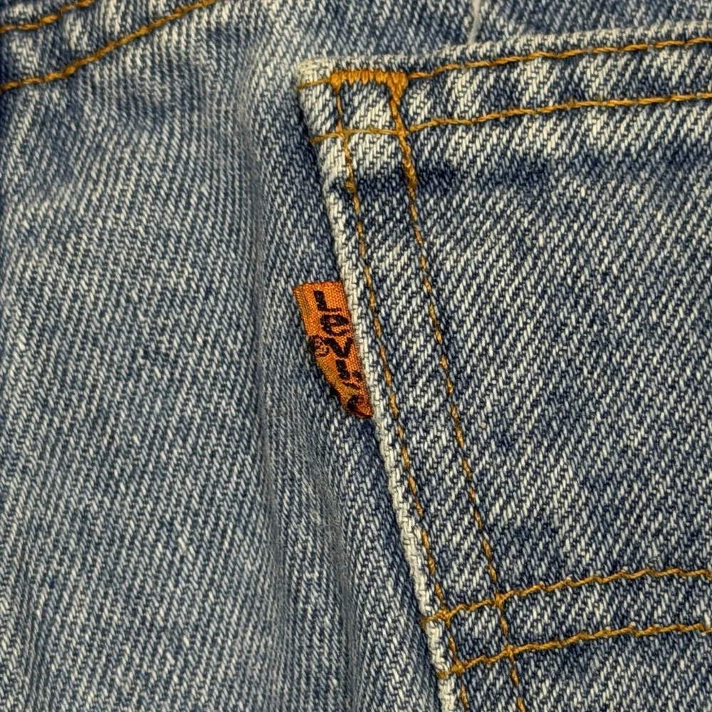 Vtg 90s Levis 505 Jeans Mens Size 32x28 Straight Leg Denim Orange Tab USA Made